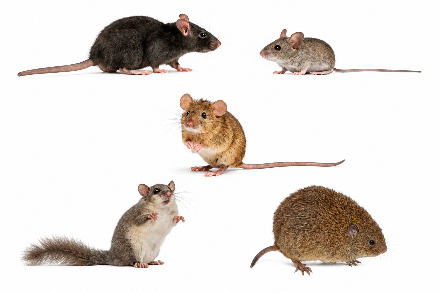 Petite souris commune, l'espèce la plus fréquente à Laval